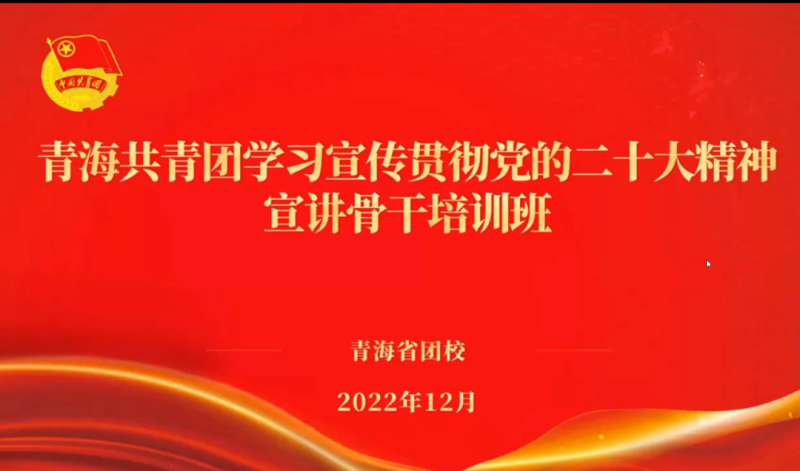 用青年化視角 宣傳黨的二十大精神 &mdash;&mdash;省物產集團團委組織團員青年干部參加團省委舉辦的學習宣傳貫徹黨的二十大精神宣講骨干培訓班